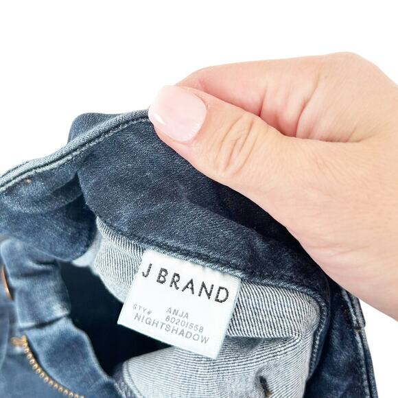 J Brand Anja Nightshadow Cuffed Skinny Jeans Sz 26 - Picture 3 of 6